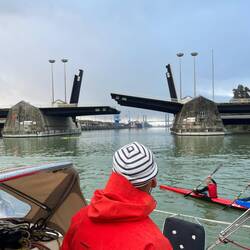 The bridge opens just for us