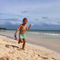 Nach dem Schnorcheln mit Schildkröten und Rochen