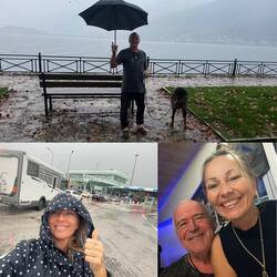 ..der Regen stört und nicht, wir freuen uns und leben dieses Abenteuer 👌🏻🥳❣️❣️❣️