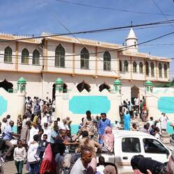 Gerade ist die Messe fertig