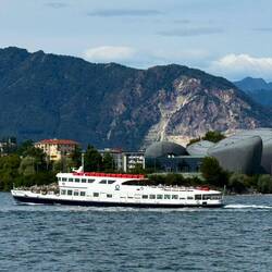 One of the passenger-only ferries on Lago Maggiore — Intra, Italy