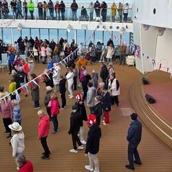 Welcomeparty auf dem Pooldeck