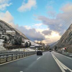 Kirchlein von Wassen im Kt. Uri auf der Rückfahrt