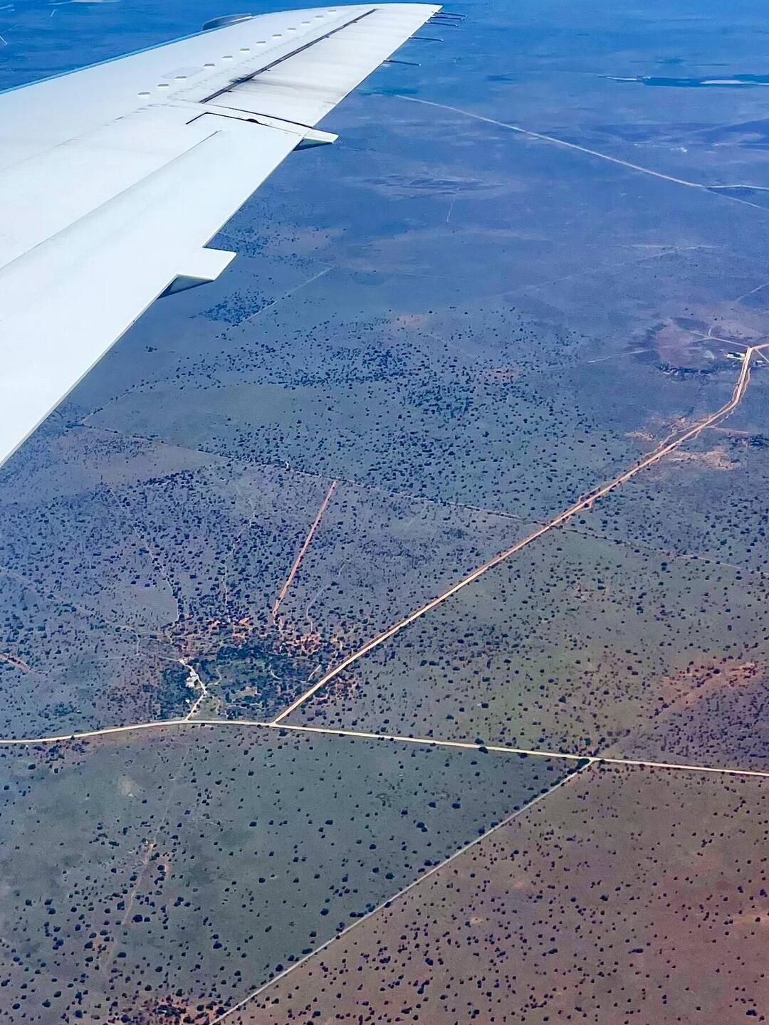 View just before landing in Kimberley