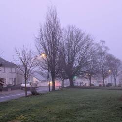 Looking down the village green where the fairs used to be held
