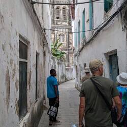 Old buildings crumbling