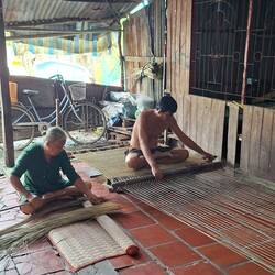 Mat weaving