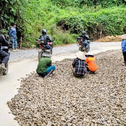 per Hand Steine sortiert werden. 🙈