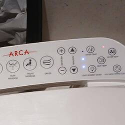 Fancy hotel with controls on the toilet!