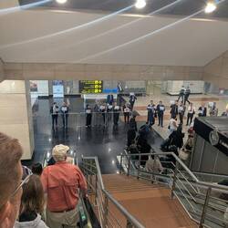 Looking for one of these guys holding a sign with my name on it.