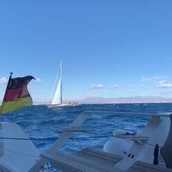 Es hat ordentlich geblasen heute und wir kamen super voran.