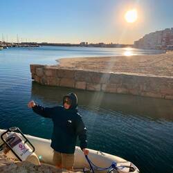 Das Anlanden war nicht einfach und die Schraube hat einen Macken mehr