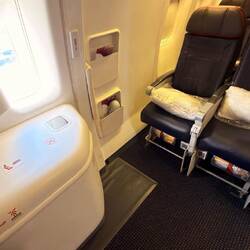 More legroom. No Window.