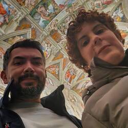 Foto de strangis en la capilla Sixtina