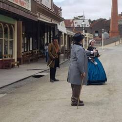 Staff are all dressed in period costume