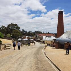 Looking down main street