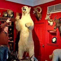 Some of the homes had some rather unusual decorating.