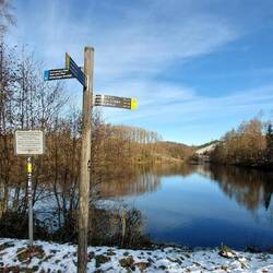 ...und hier am Ende der Grenkeltalsperre auch