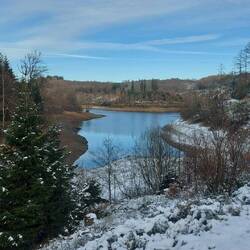Seitenarm der Aggertalsperre kurz vor dem Ziel