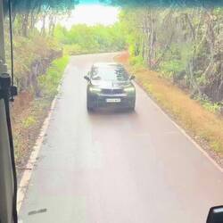 Driving two way road