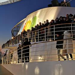 Wie man sieht sind wir nicht alleine so zeitig aufgestanden...