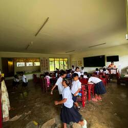 Klassisches Klassenzimmer auf den Philippinen