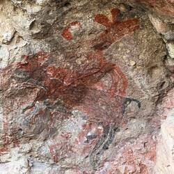 Höhlenmalereien in der Cueva del Ratón