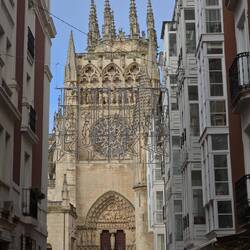 Blick auf die Kathedrale von Burgos