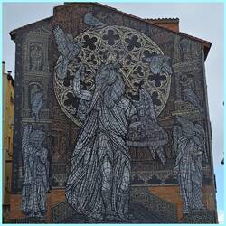 "L'ouvreur de Chemins" (Der Wegbereiter) 2021 erstellt, für das 800-jährige Jubiläum der Kathedrale