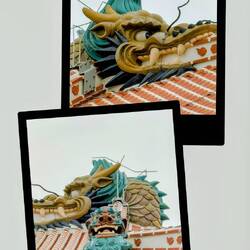 Dragons on top of Shuri Castle