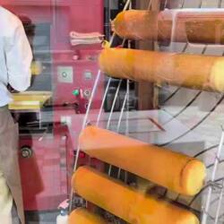 Okinawan roll cakes being made