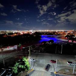 Miami airport from our hotel bar (Holiday Inn)