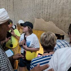 There is a constant stream of people entering and exiting.