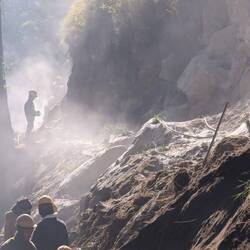 Bau einer Straße, bisher ohne Anschluss