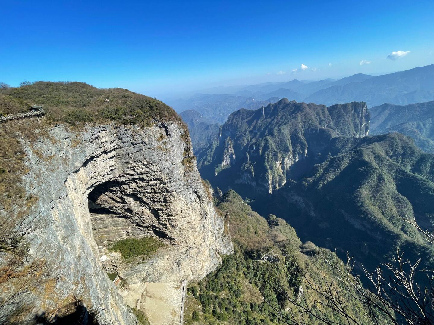 Himmelstor von der hinteren Seite, Start meiner Wanderung.