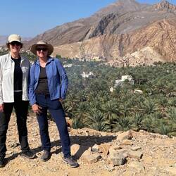 Blick auf die Dattelfarm