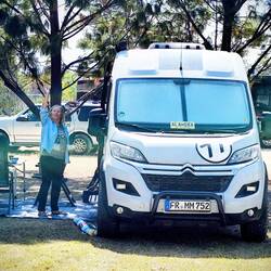 Morgens ist es noch angenehm frisch auf 2100 m Höhe