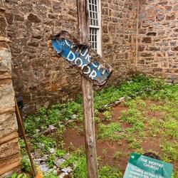Back entrance to church