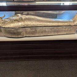 The silver coffin of Pharaoh Psusennes I.