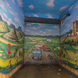 Einfahrt in einer Tiefgarage