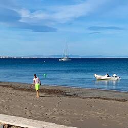 Wieder mal das einzige Boot vor Anker