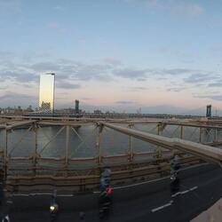 Panoramablick der Brooklynbridge
