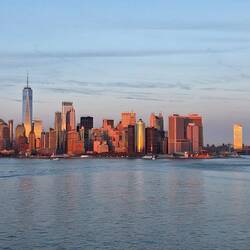 Manhattan beim Sonnenuntergang