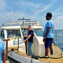 Letzte Etappe mit dem Boot