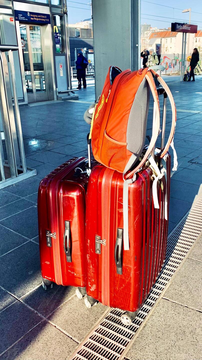 Die Sachen sind gepackt, es kann losgehen