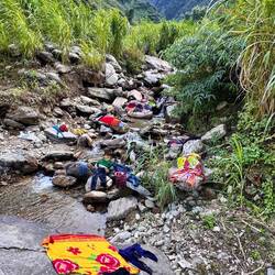 Waschtag in den Bergen