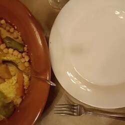 Dann lecker Hähnchen mit Kuskus mit Gemüse