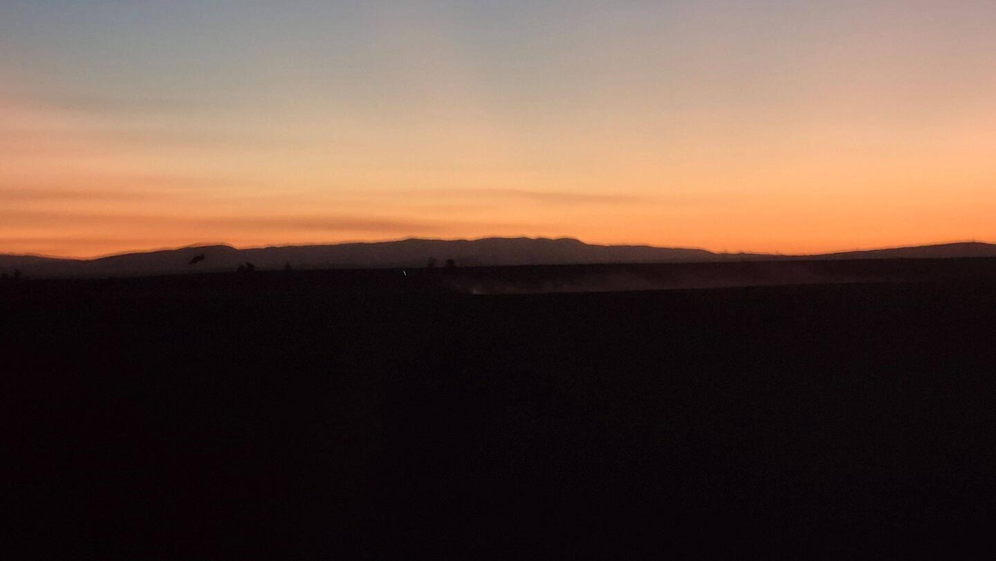Bei Sonnenuntergang Richtung Agadir