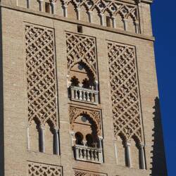 Detail halfway up the tower