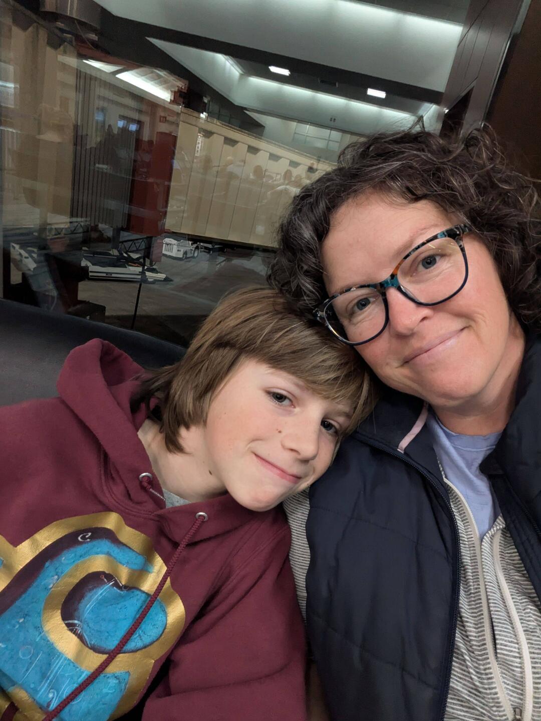 Travel buddies ready to jet.